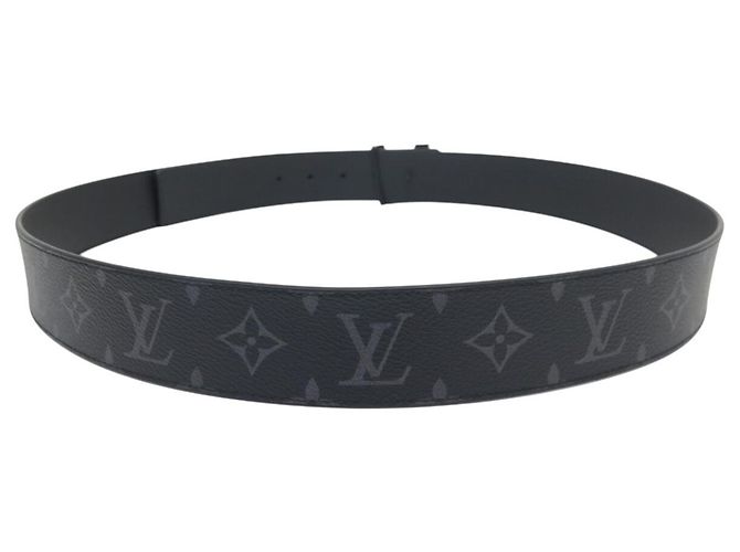 NEUER LOUIS VUITTON LV INITIALS MONOGRAM ECLIPSE M0449 T110 GÜRTEL Schwarz - Ansicht 3