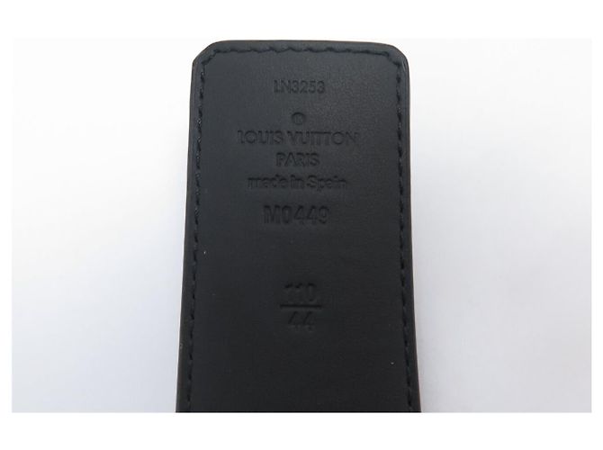 NEUER LOUIS VUITTON LV INITIALS MONOGRAM ECLIPSE M0449 T110 GÜRTEL Schwarz - Ansicht 6