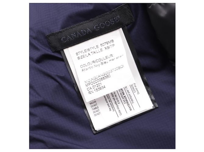 Canada Goose Down Lodge Jacke in Navy Polyamid Blau Marineblau - Ansicht 5