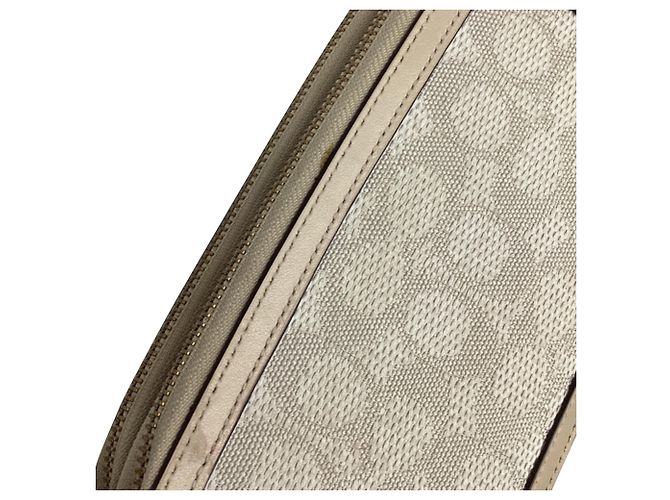 Borsa a tracolla Coach Kira Signature Jacquard in tela avorio - vista 12