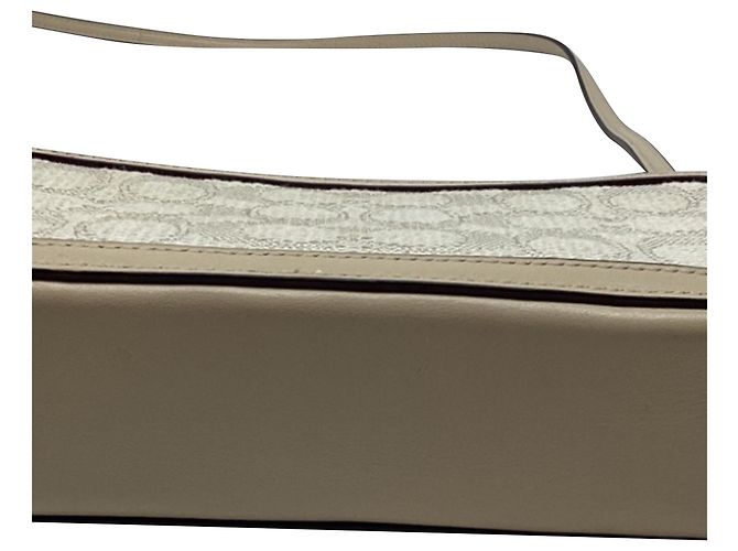 Borsa a tracolla Coach Kira Signature Jacquard in tela avorio - vista 13