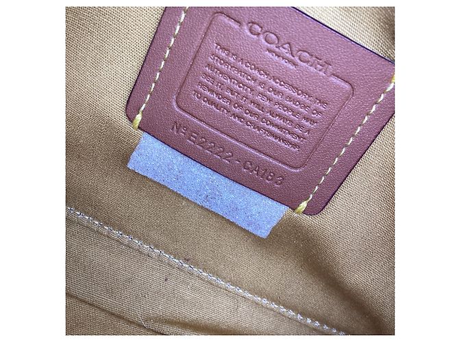 Borsa a tracolla Coach Kira Signature Jacquard in tela avorio - vista 9