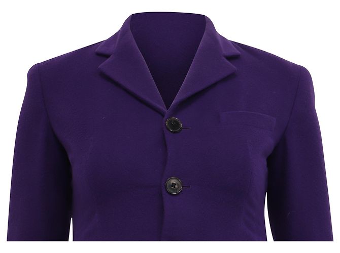 Blazer peplum Ralph Lauren Collection en cashmere violeta Púrpura - vista 2
