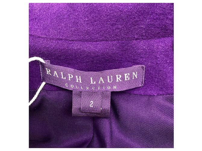 Blazer peplum Ralph Lauren Collection en cashmere violeta Púrpura - vista 5