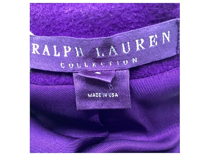 Blazer peplum Ralph Lauren Collection en cashmere violeta Púrpura - vista 7