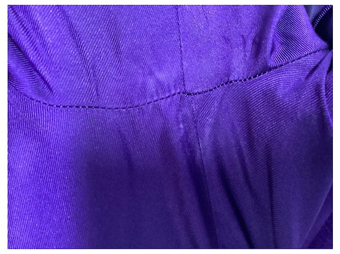 Blazer peplum Ralph Lauren Collection en cashmere violeta Púrpura - vista 8