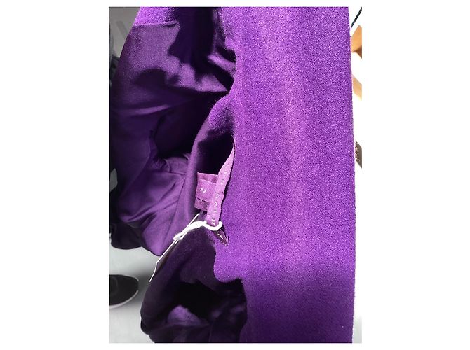 Blazer peplum Ralph Lauren Collection en cashmere violeta Púrpura - vista 9