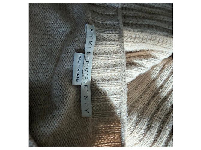 Stella Mc Cartney Stella McCartney Strickpullover mit Ballonärmeln aus braunem Kaschmir Rot - Ansicht 4