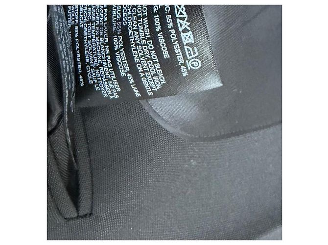 Einreihiger Totême Blazer aus schwarzem Polyester - Ansicht 6