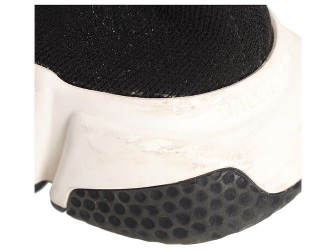 Balenciaga Speed Sneaker aus schwarzem Polyester - Ansicht 12