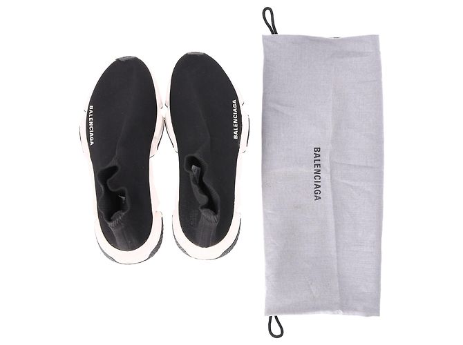 Balenciaga Speed Sneaker aus schwarzem Polyester - Ansicht 6
