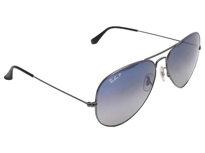 Occhiali da sole Ray-Ban Aviator in metallo blu navy - vista 2