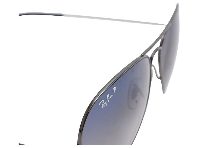 Occhiali da sole Ray-Ban Aviator in metallo blu navy - vista 4