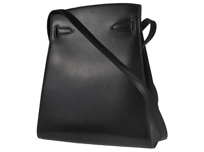 Hermès Hermes Kelly Sport Box Calf MM Nero - vista 2