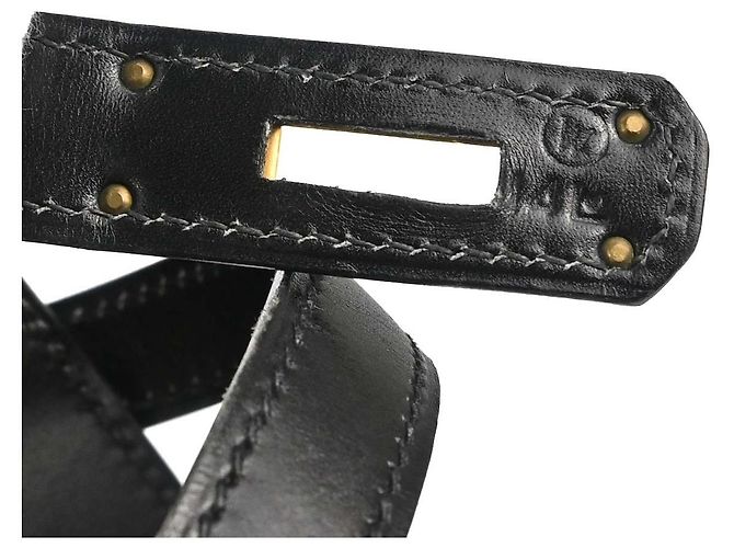 Hermès Hermes Kelly Sport Box Calf MM Nero - vista 6