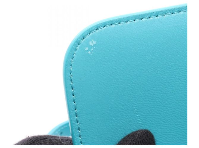 Borsa a tracolla in pelle Balenciaga B Dot Blu - vista 10