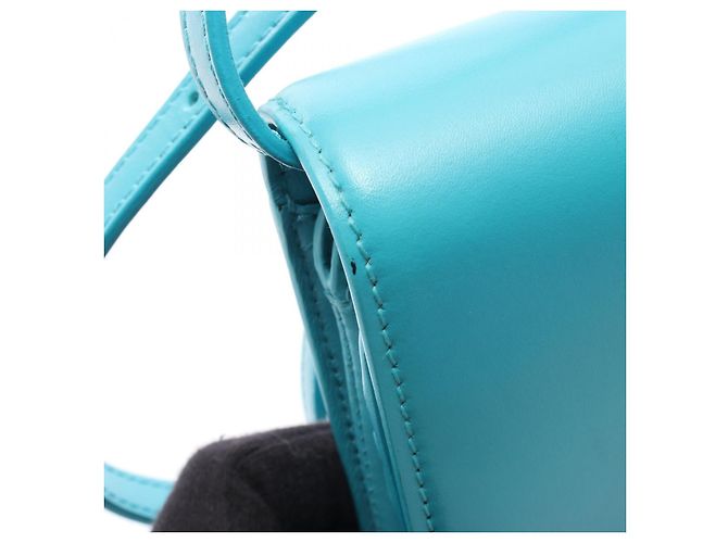 Borsa a tracolla in pelle Balenciaga B Dot Blu - vista 16
