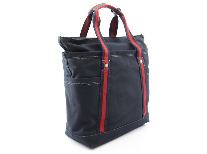 Gucci Canvas Tote Bag Blau - Ansicht 2