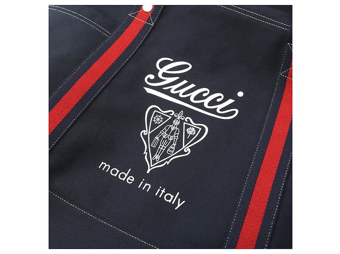 Gucci Canvas Tote Bag Blau - Ansicht 5