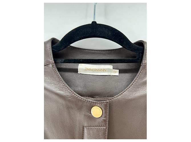 Zimmermann Mono de cuero marrón Castaño - vista 3