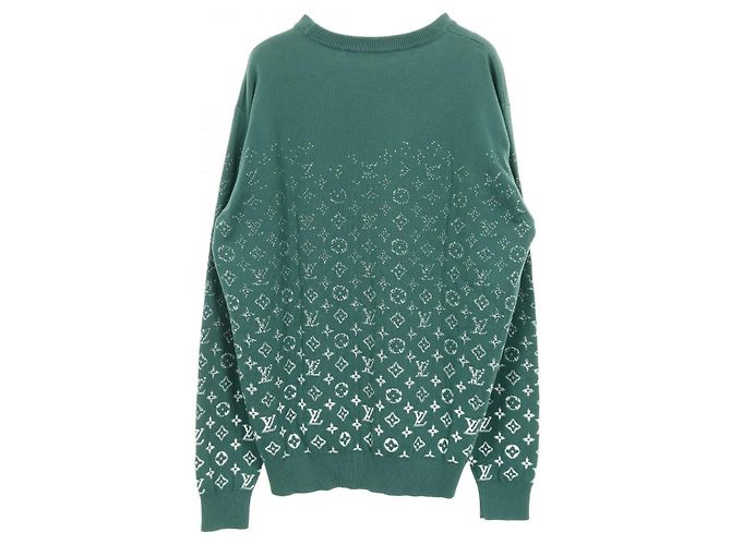 Top in cotone Monogram Gradient Louis Vuitton Verde - vista 2