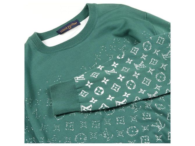 Top in cotone Monogram Gradient Louis Vuitton Verde - vista 9