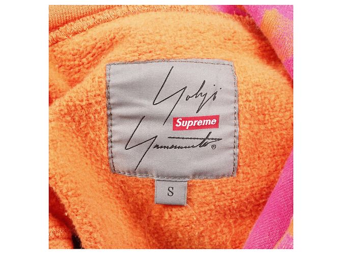 Supreme Supreme × Yohji Yamamoto Cotton Hoodie Pink Orange - Ansicht 3