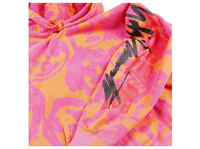 Supreme Supreme × Yohji Yamamoto Cotton Hoodie Pink Orange - Ansicht 9