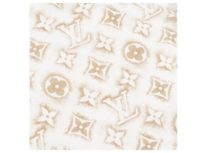 Top in cotone Monogram Louis Vuitton Bianco D'oro - vista 8