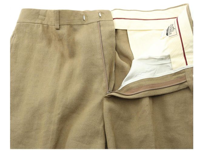 Hermès Hermes Stoffhose Grün Khaki - Ansicht 3
