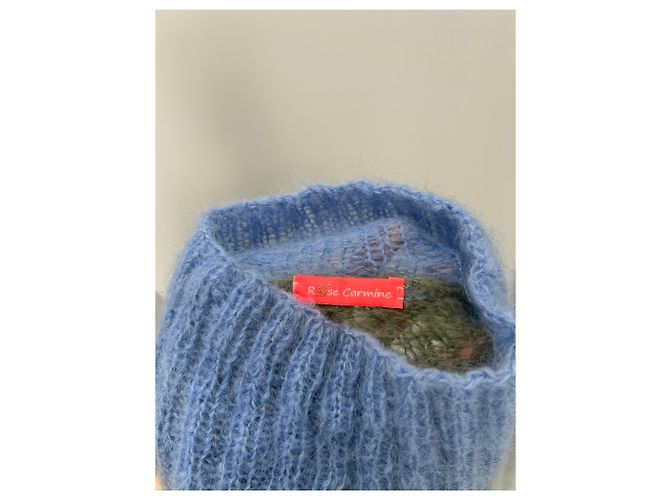 Autre Marque Suéter de mohair Rose Carmine caqui Verde - vista 3