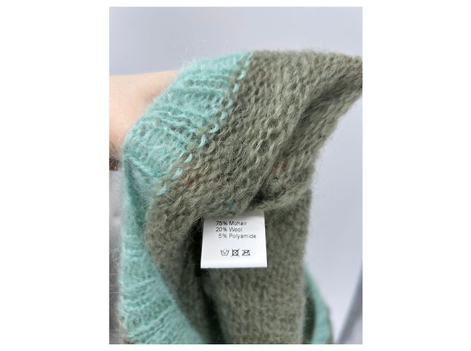 Autre Marque Suéter de mohair Rose Carmine caqui Verde - vista 4