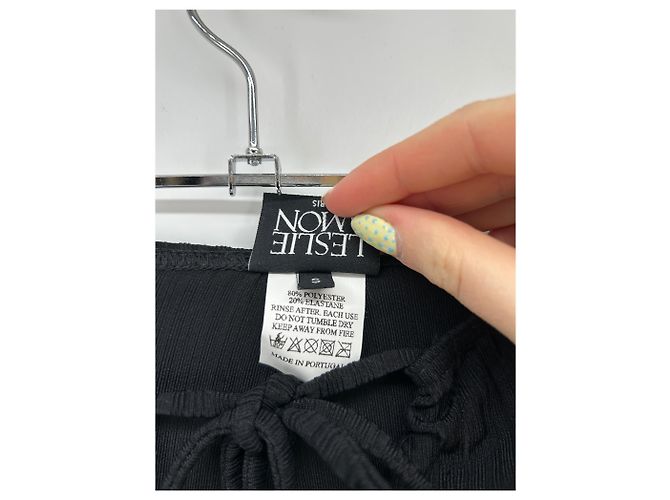 Leslie Amon Plisseehose schwarz - Ansicht 4