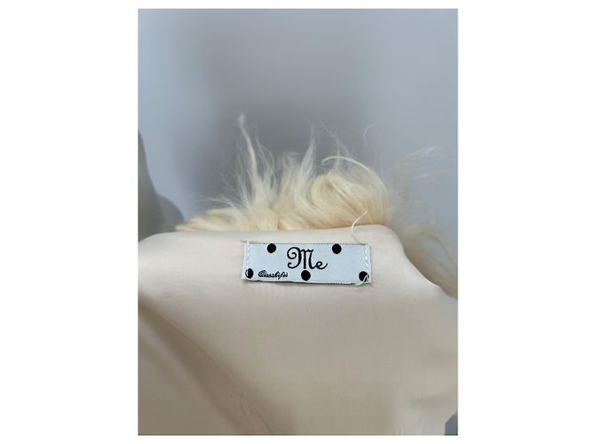 Autre Marque Piel sin mangas crudo Beige - vista 5