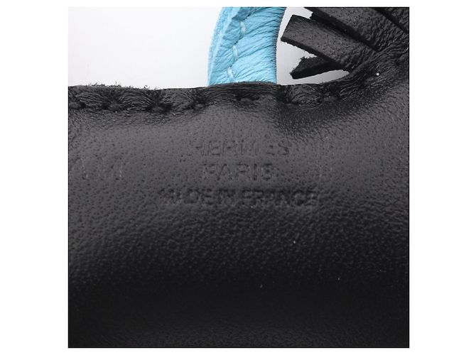 Hermès Hermes Rodeo Robeocool PM Anhänger Accessoire Schwarz Blau - Ansicht 3