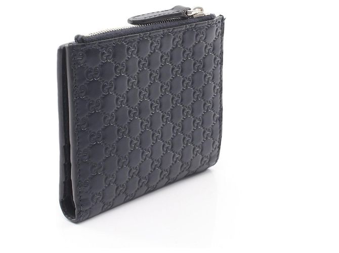 Cartera Bi-fold Gucci Microguccissima Azul marino - vista 2
