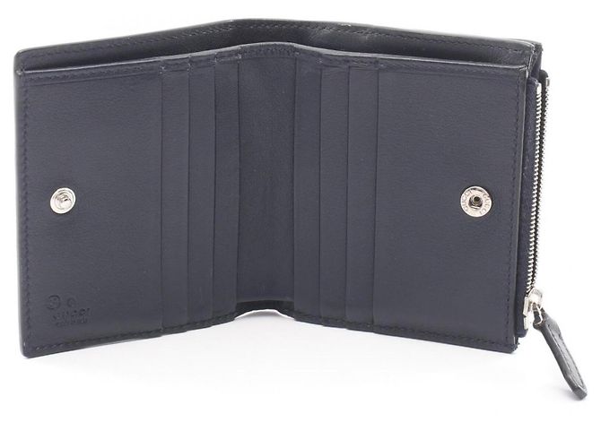 Cartera Bi-fold Gucci Microguccissima Azul marino - vista 3