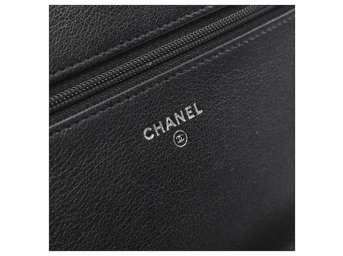 Borsa Chanel Matelassé in pelle nera Nero - vista 4