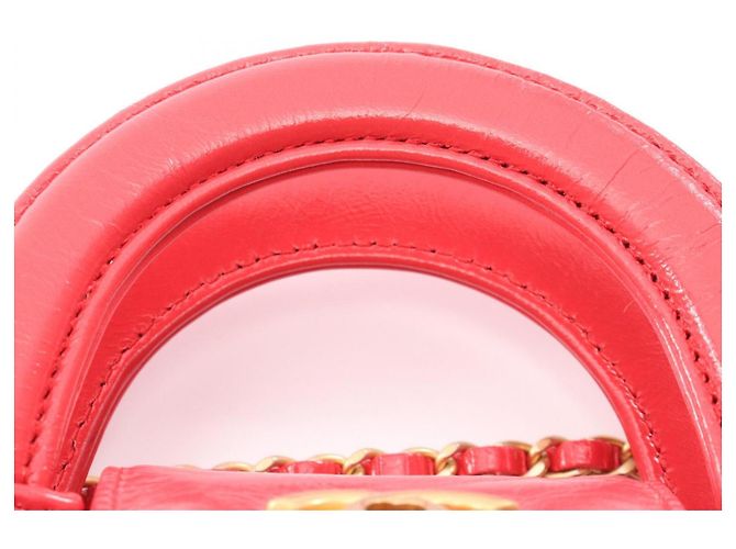 Borsa shopping mini matelassé Chanel Rosso - vista 7