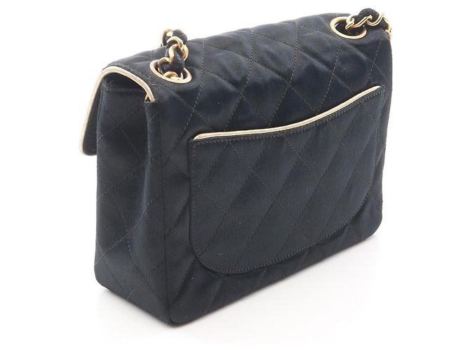 Borsa a Spalla Chanel Mini Matelassé Nero - vista 2