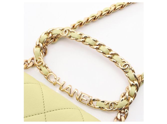 Chanel Mini Matelassé Lammfell Handtasche Grün - Ansicht 11