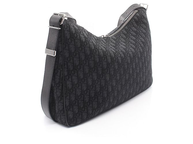 Borsa Hobo Christian Dior Dior Slider Zip Nero - vista 2