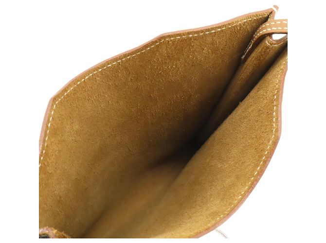 Hermès Borsa a tracolla pochette in pelle Onimaitou Hermes Marrone - vista 7
