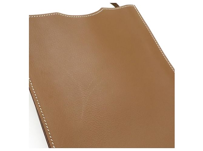 Hermès Borsa a tracolla pochette in pelle Onimaitou Hermes Marrone - vista 9