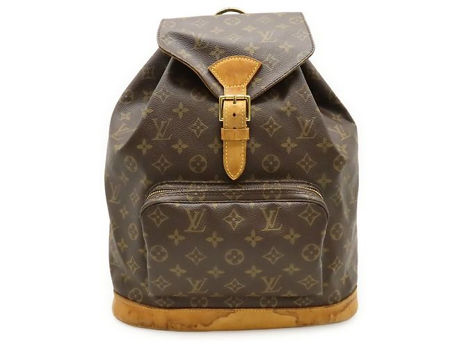 Zaino e Borsa a Spalla Louis Vuitton Monogram Montsouris GM Marrone - vista 2