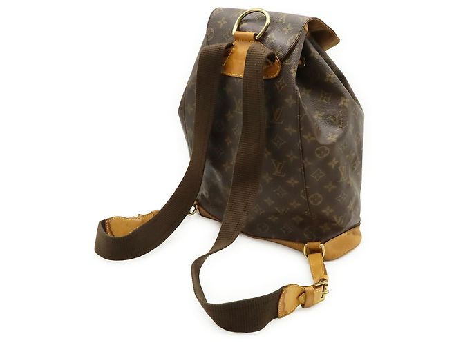 Zaino e Borsa a Spalla Louis Vuitton Monogram Montsouris GM Marrone - vista 3