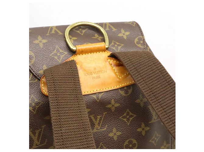 Zaino e Borsa a Spalla Louis Vuitton Monogram Montsouris GM Marrone - vista 4