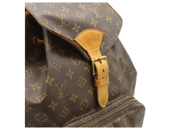 Zaino e Borsa a Spalla Louis Vuitton Monogram Montsouris GM Marrone - vista 8