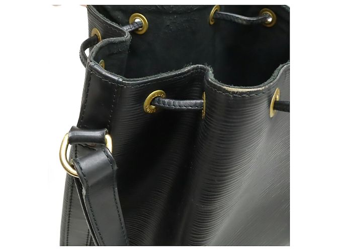 Borsa a Spalla Louis Vuitton Epi Noe Noir Nero - vista 7