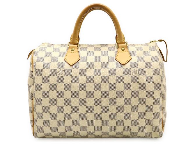 Borsa Louis Vuitton Damier Azur Speedy 30 Crudo - vista 2
